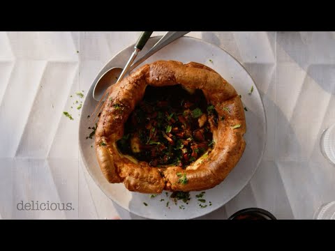 Yorkshire pudding with pancetta and Bordelaise sauce recipe | delicious. Australia