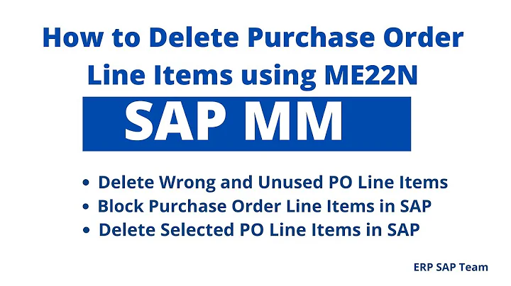 How to Delete Purchase Order   SAP MM using ME22N - DayDayNews