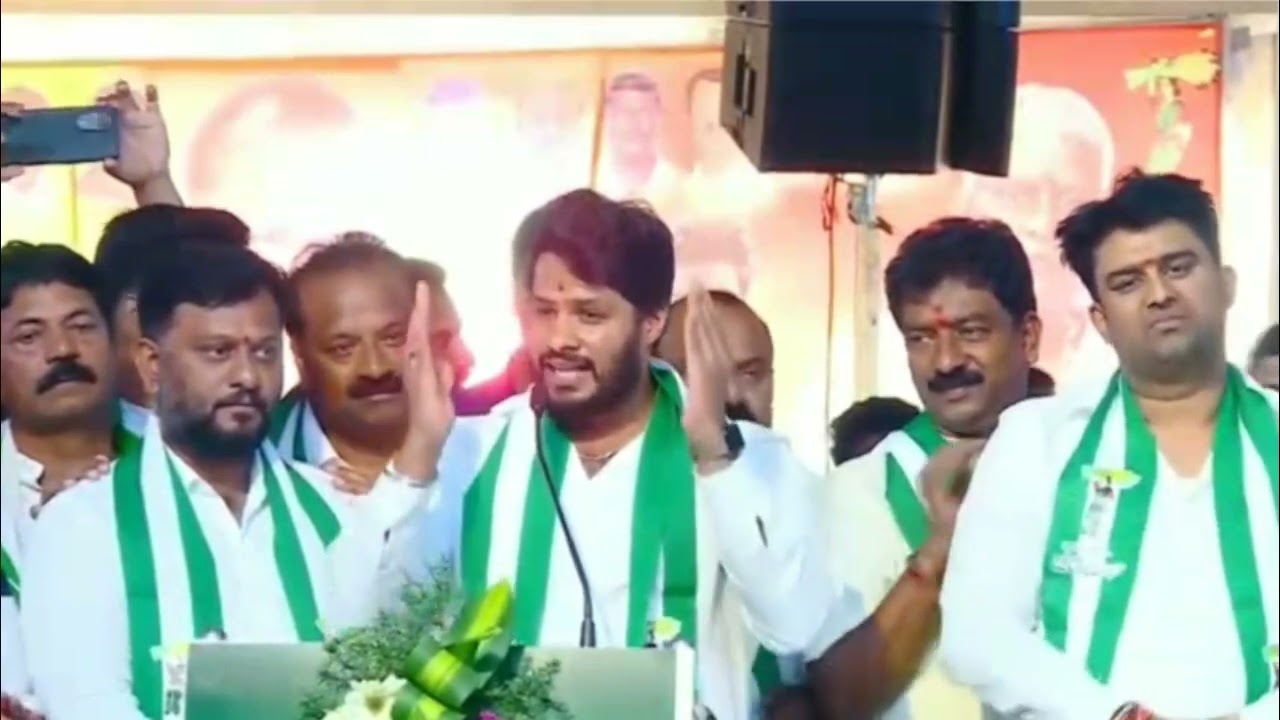 NIKHIL KUMARA SWAMY AT JDS RALLY