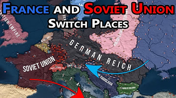 France and Soviet Union Switch Places - WW2 HOI4 Timelapse