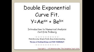 Double Exponential Curve Fit