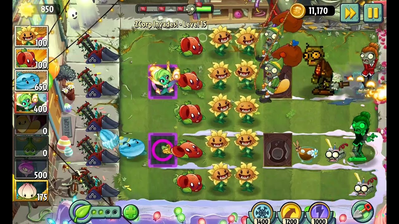 Plants VS Zombies 2 Reflourished RAW Gameplay: ZCorp Invasion 2025 LTE Final LvL