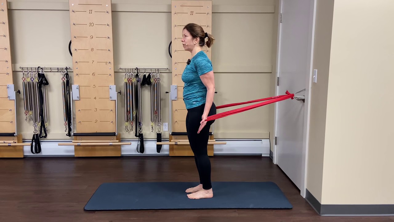 30 Minute Resistance Bands Chest Workout Door for Women