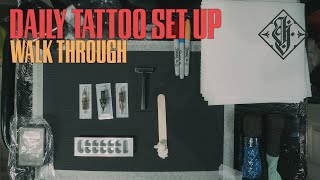 My daily tattoo station set up!