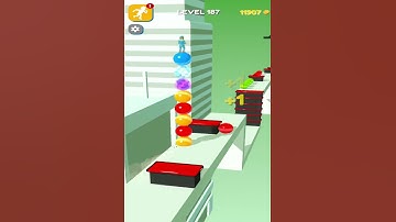 Stack Rider - Gameplay Walkthrough Level-187 #Shorts