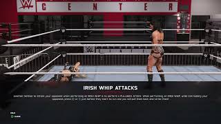 WWE 2K25 PERFORMANCE CENTER : IRISH WHIP ATTACKS : PULLBACK ATTACK! 