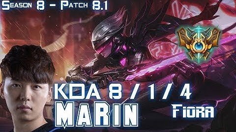 MaRin FIORA vs MAOKAI Top - Patch 8.1 KR Ranked