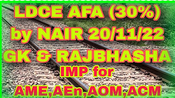 Crack the LDCE AFA Exam in Railways! Uncover the GK & RAJBHASHA Section Secrets!