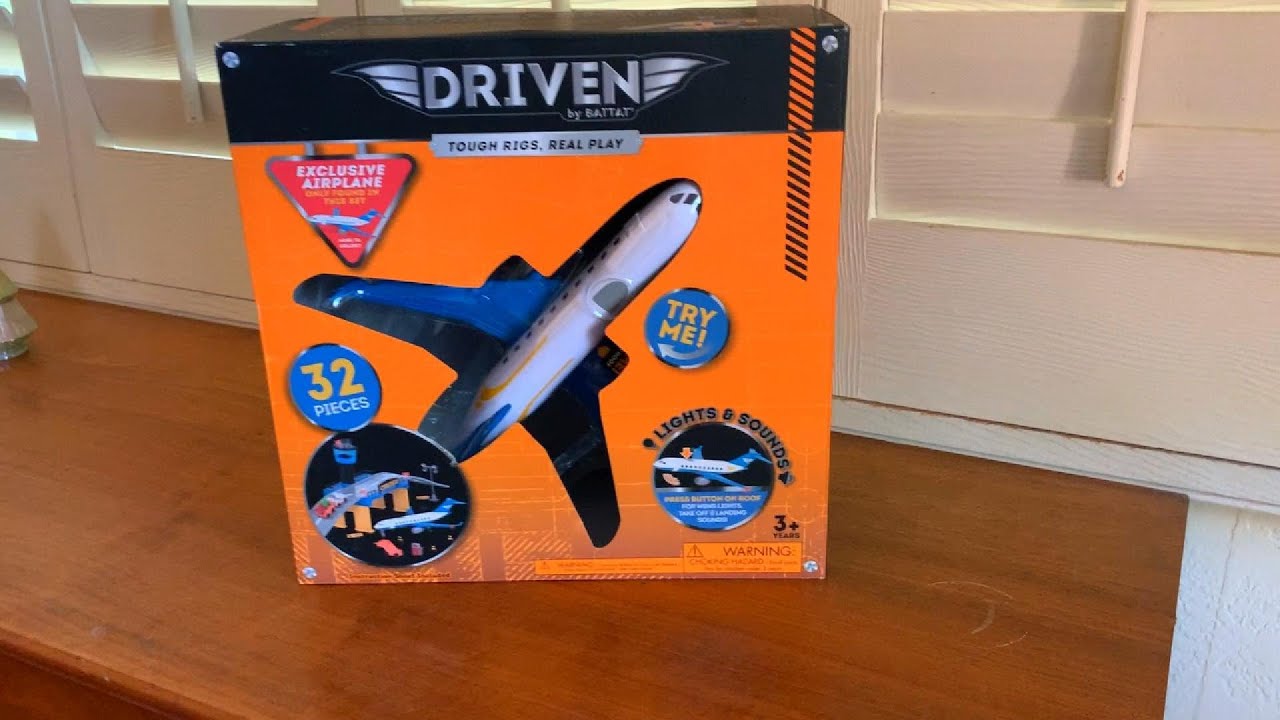DRIVEN by Battat - Flughafen-Spielset (32-teilig) - Flughafen Spielset - Mini Pretend Play Spielzeug - 32-teiliges Set - Spielzeugflugzeug und Zubehör - 3 Jahre DRIVEN by Battat - Flughafen-Spielset (32-teilig) - Flughafen Spielset - Mini Pretend Play Spielzeug - 32-teiliges Set - Spielzeugflugzeug und Zubehör - 3 Jahre