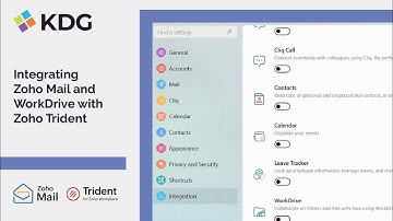 Integrating Zoho Mail and WorkDrive with Zoho Trident