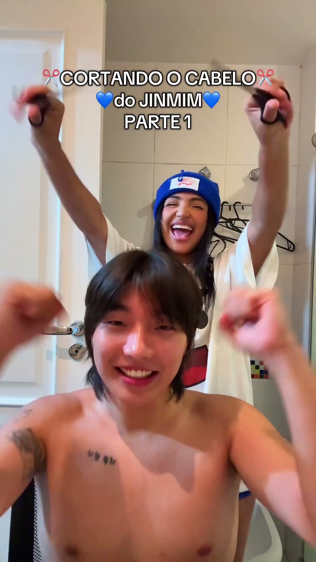 A KYSHA CORTOU O CABELO DO JIN MIN #lancedeescola