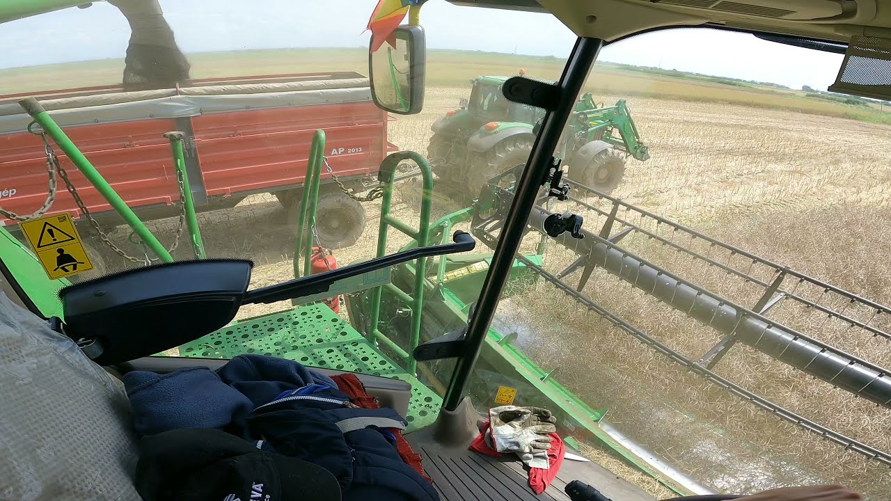 Am inceput la recoltat de rapiță 2021 + JohnDeere S760i #tractorvlog #farmtuber