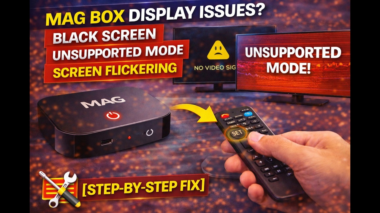 🎥 How to Solve Black Flickering Screen Issues in MAG Box – Try This ...