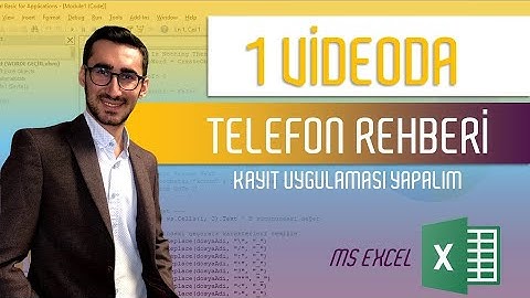 Excel Makro ile Telefon Rehberi Uygulaması | UserForm ile Kayıt Sistemi (Adım Adım Eğitim)