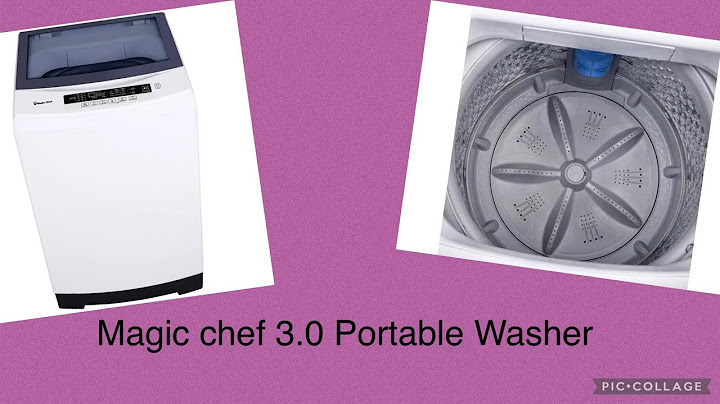 Magic chef 3.0 cu ft portable washer