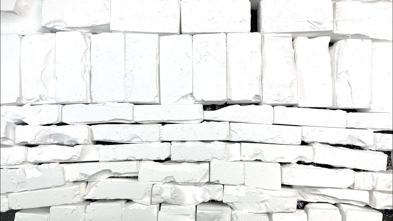 +50 Pj Fresh Shapes Mass Crush topped w/ Cornstarch | ASMR