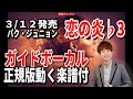 パク・ジュニョン 恋の炎♭3 ガイドボーカル正規版(動く楽譜付き)