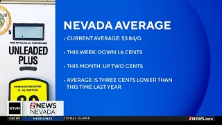 Average Nevada gas prices dip slightly