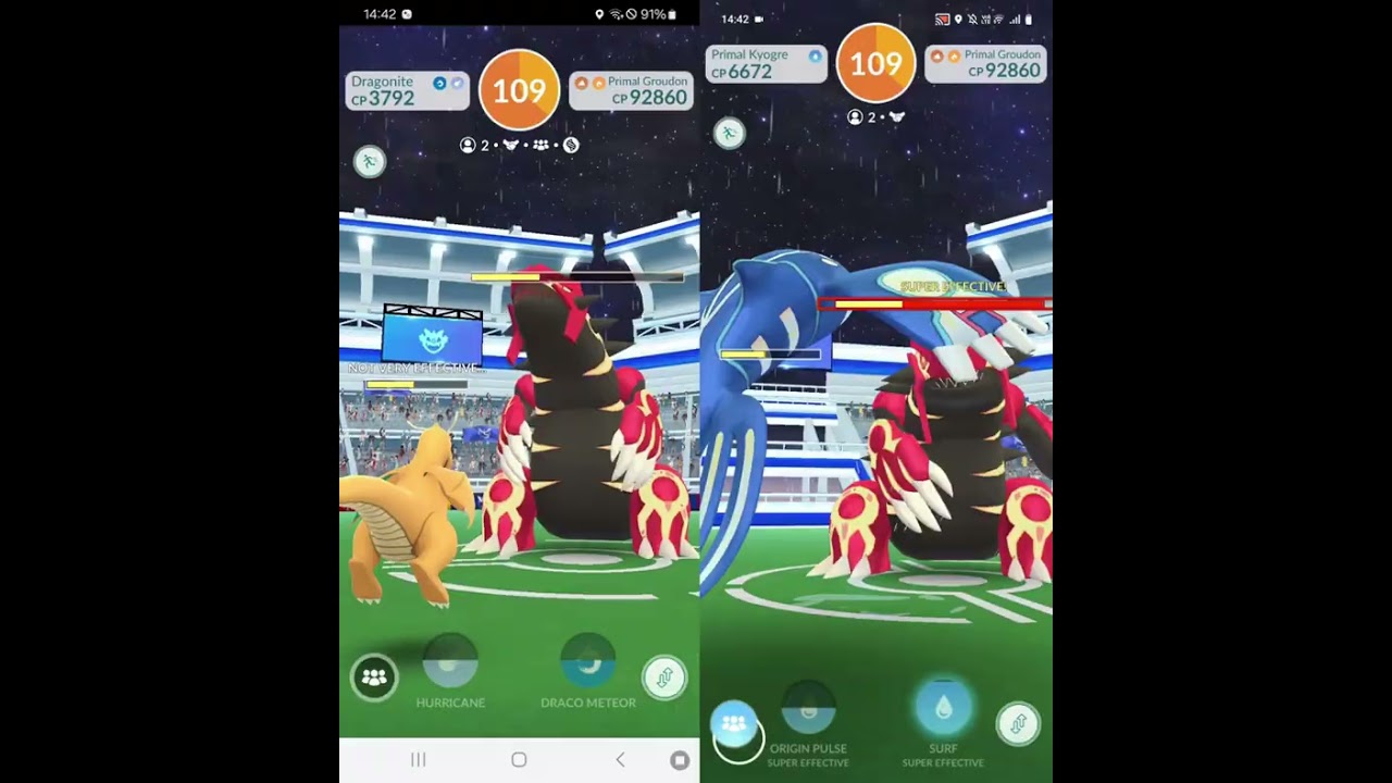*SOLO/MOCK SOLO* Full Spec Pokémon Go Primal Groudon Raid Solo (MOCK SOLO)