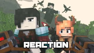 Reacting to "Poison" Minecraft music video POG!!!!