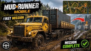 MUDRUNNER MOBILEFIRST MISSIONCAN I SURVIVE THIS MUD? #gaming #offroad #gameplay 