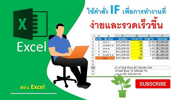 EP4. คำสั่ง if สูตร if จัดการเงื่อนไขตามเงื่อนไข  คำสั่ง if ประโยชน์คำสั่ง if excel | สอน excel