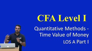 CFA Level I: Quantitative Methods - Time Value of Money LOS A Part I