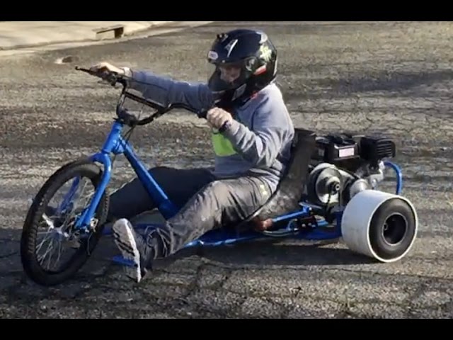 Epic drift trike fail. - YouTube