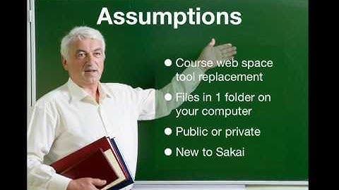 Course Web Space to Sakai Overview