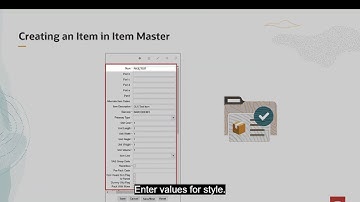 10 Creating Item | Inventory Management | Oracle Warehouse Management system | Oracle WMS
