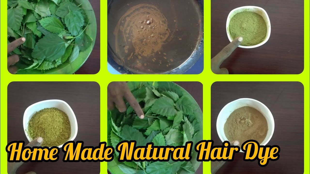 How to make Homemade Natural Hair Dye at home - YouTube