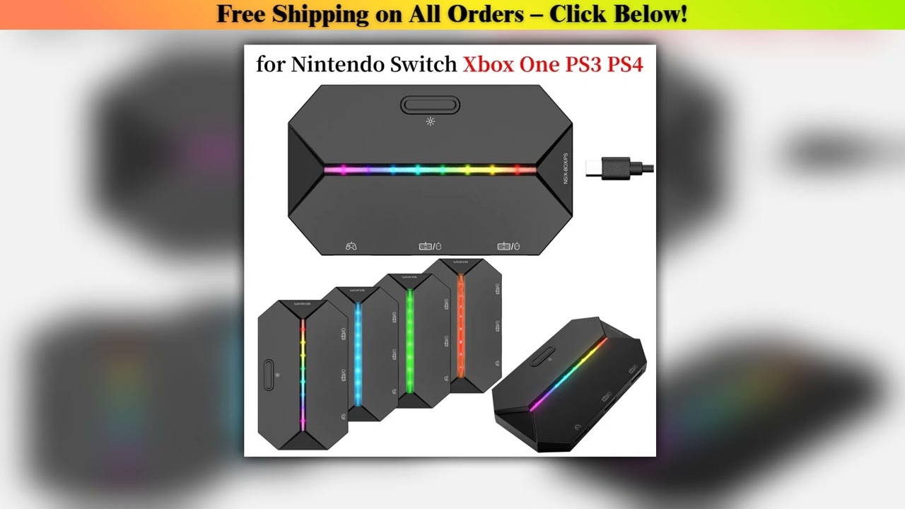 G6L Gaming Keyboard Mouse Converter Portable Wired Mobile Controller Adapter for Nintendo Switch fo