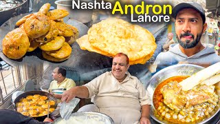 150 Years Old LAHORE Street Food ANDROON 😋 Saleem Butt Motton Channy | Jeda Lassi wala & Halwa Pori screenshot 5