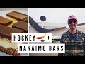 Trying NANAIMO BARS (Canadian Dessert 🇨🇦) + The BIGGEST HOCKEY STICK in the World! 🏒
