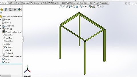 Angle joint with table frame design weldment member