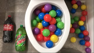 Will it Flush? - Coca Cola, Different Fanta, Mtn Dew, Pepsi, Sprite and Mentos