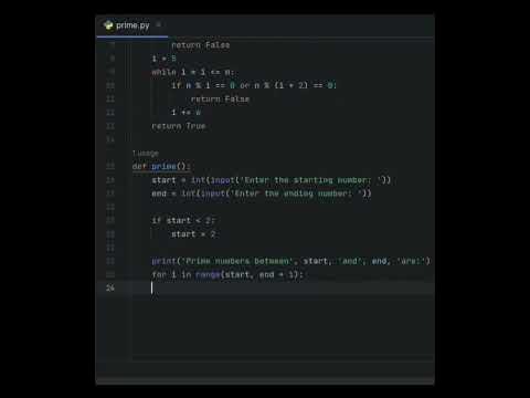 How to find prime numbers between two numbers with Python Program ...