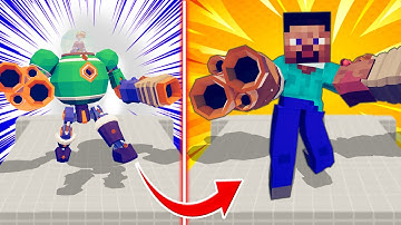 Turn Every Unit into Steve Minecraft | TABS Totally Accurate Battle Simulator