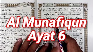 HQ: Al Munafiqun Ayat 6