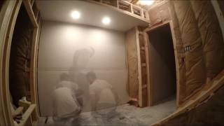 Hanging Drywall: Time Lapse