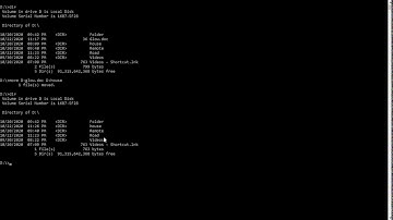 Working With DOS Command