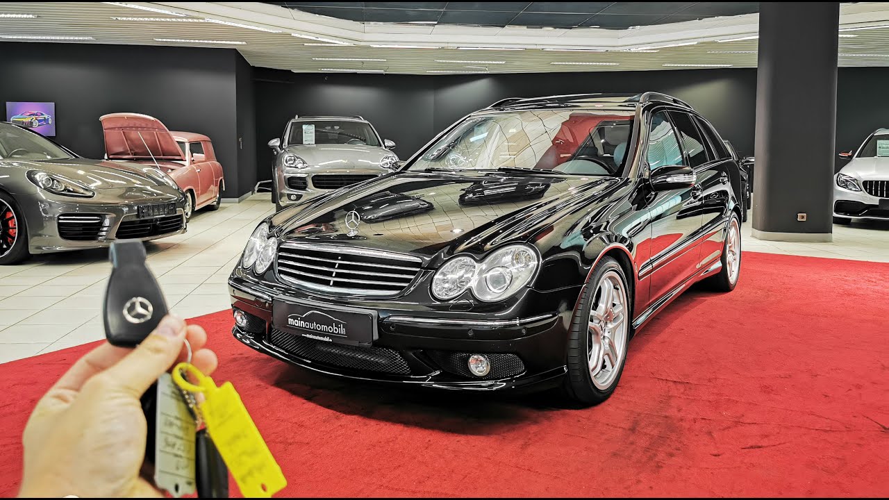Mercedes-Benz C 55 AMG (367 HP) Sound Check & Interior