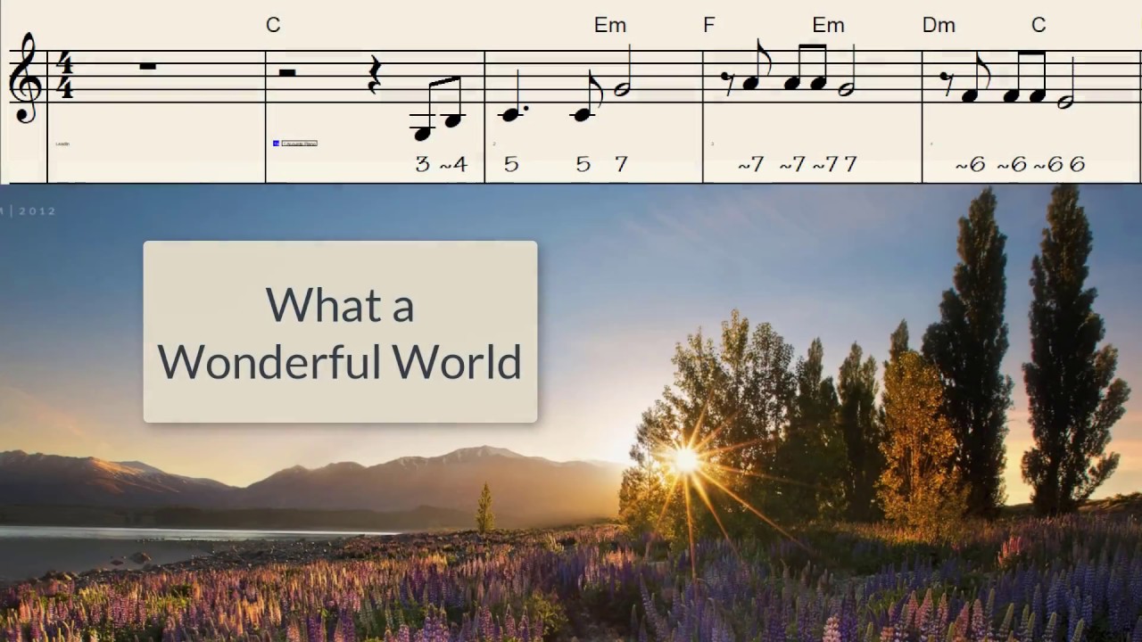 What a Wonderful World YouTube