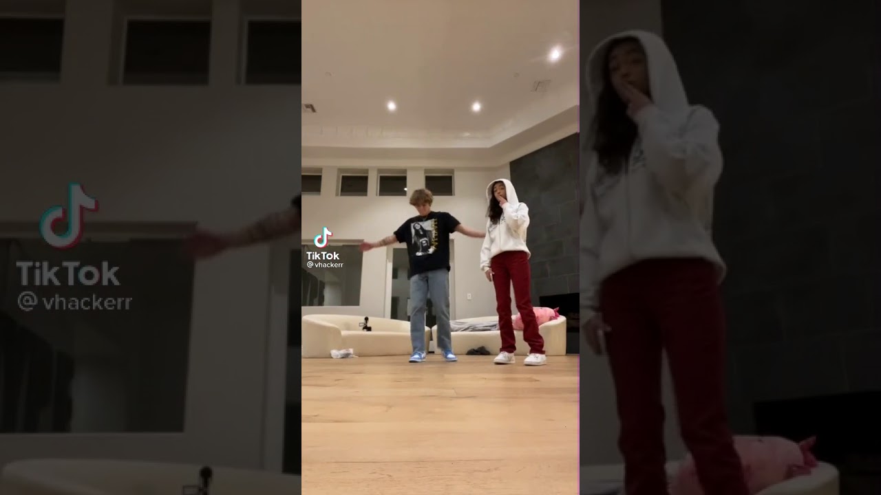 Vinnie hacker kissing his girlfriend