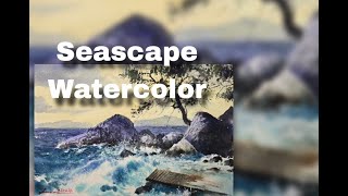 : Seascape in watercolor painting tutorial