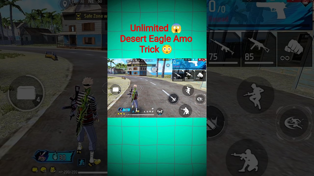 Unlimited Desert Eagle Amo 😱 | Br Rank Secret Trick // 