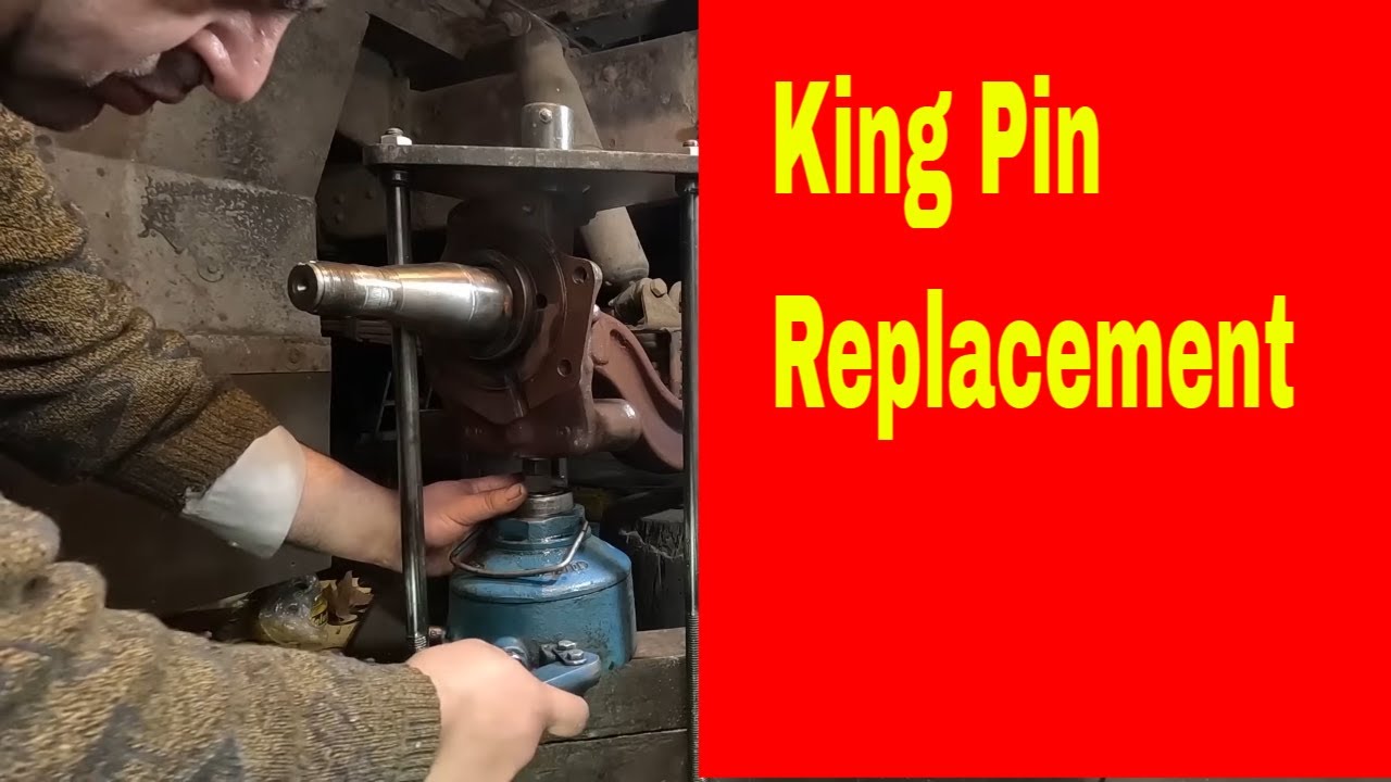Bujes y Perno de punta de eje delantero en un camion mercedes King Pin Replacement