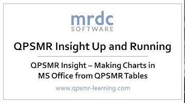 QPSMR Insight   Making charts in MS Office from QPSMR tables