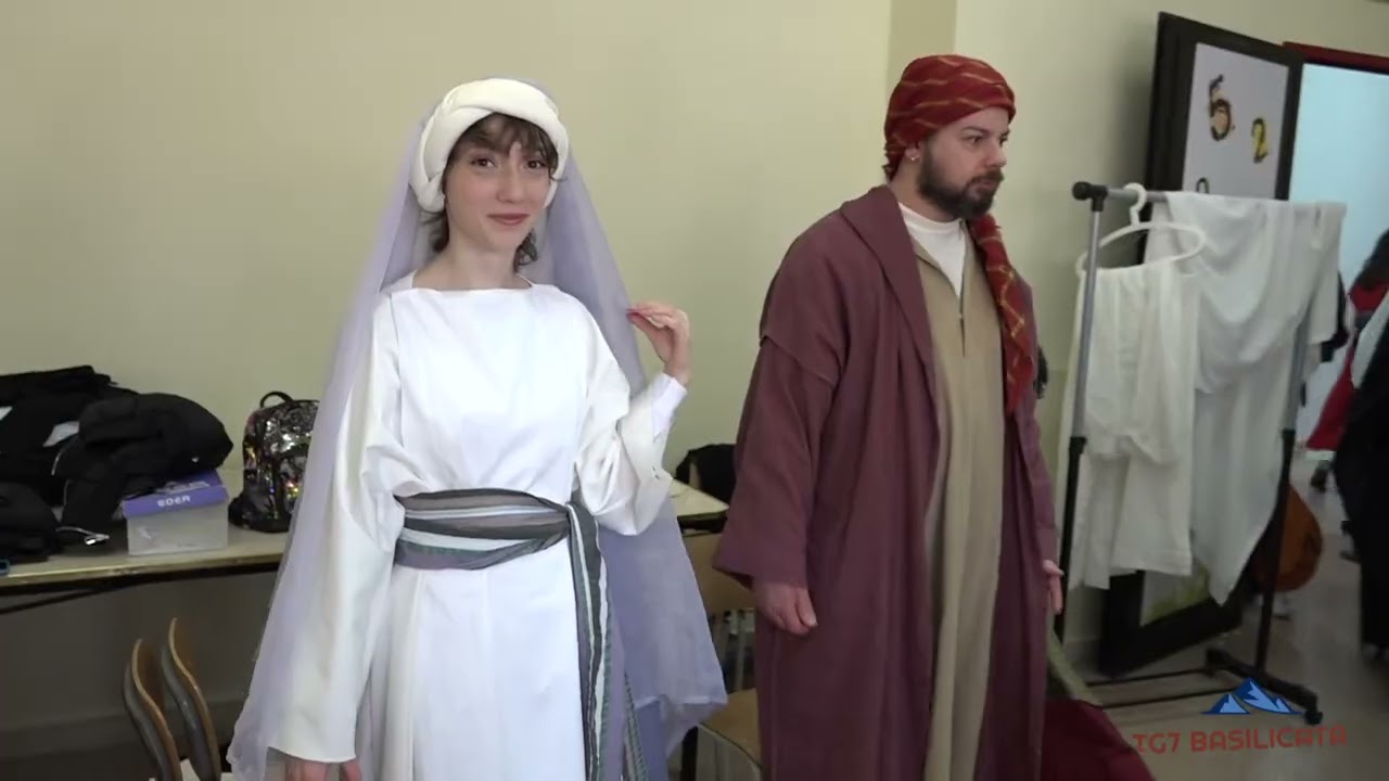 TG7 Basilicata Rionero.  Backstage Via Crucis