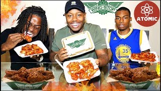 EXTREMELY HOT 🔥🔥 ATOMIC HOT WINGS | WING STOP CHALLENGE